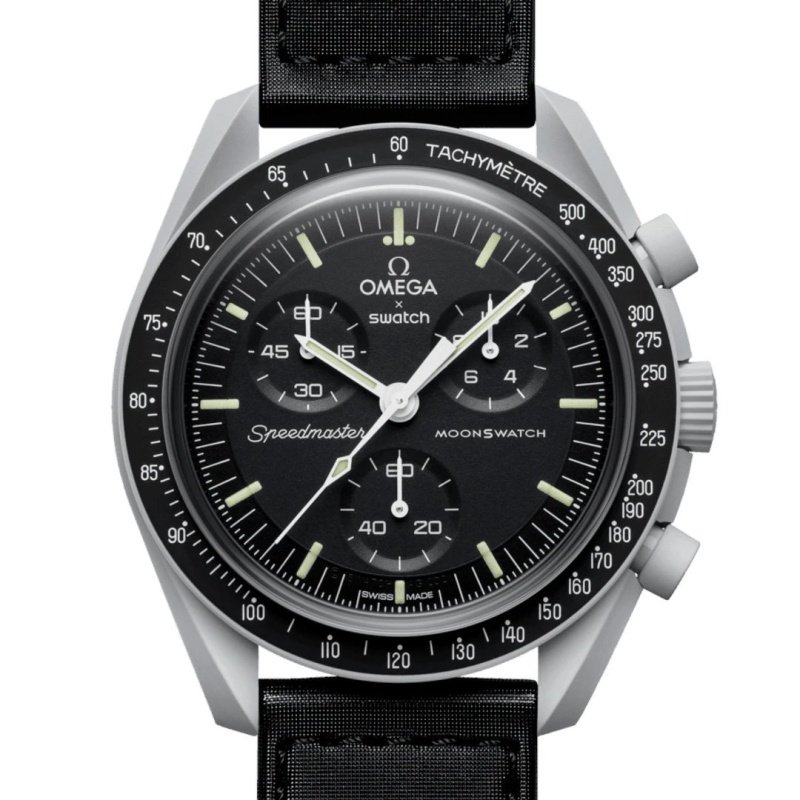 Omega X Swatch Mission To Moon Quartz Watch 42mm
